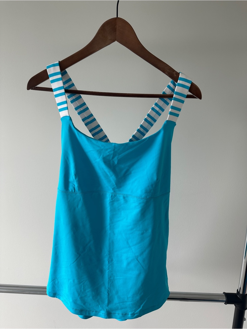 Turquoise Striped-strap Tank Top - Lululemon